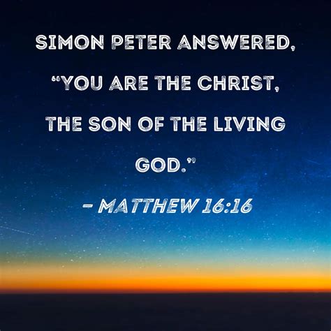 son of god in matthew.